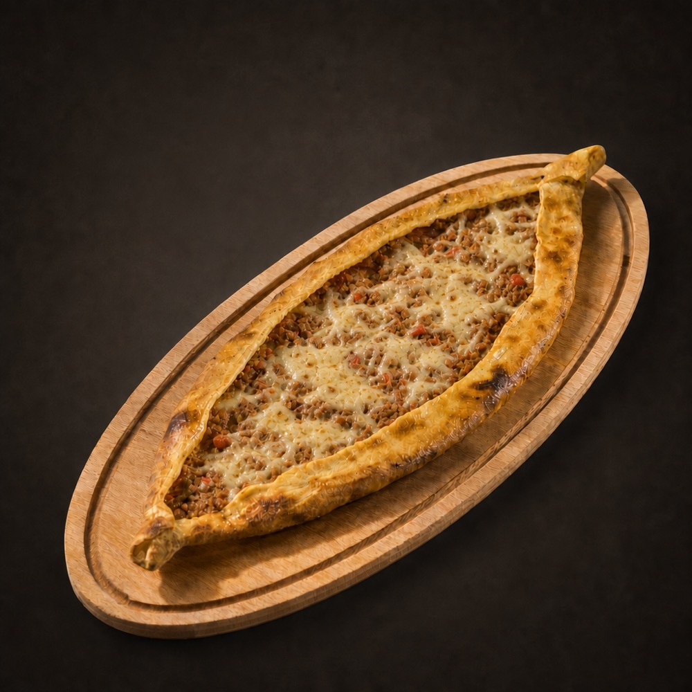 kıymalı kaşarlı pide