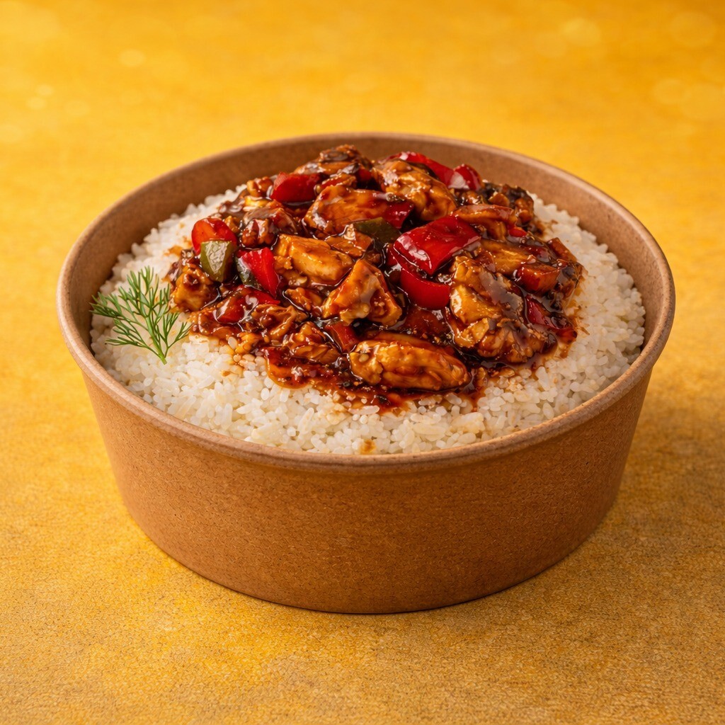 Pilav Üstü Barbekü Soslu Tavuk (400 Gr)