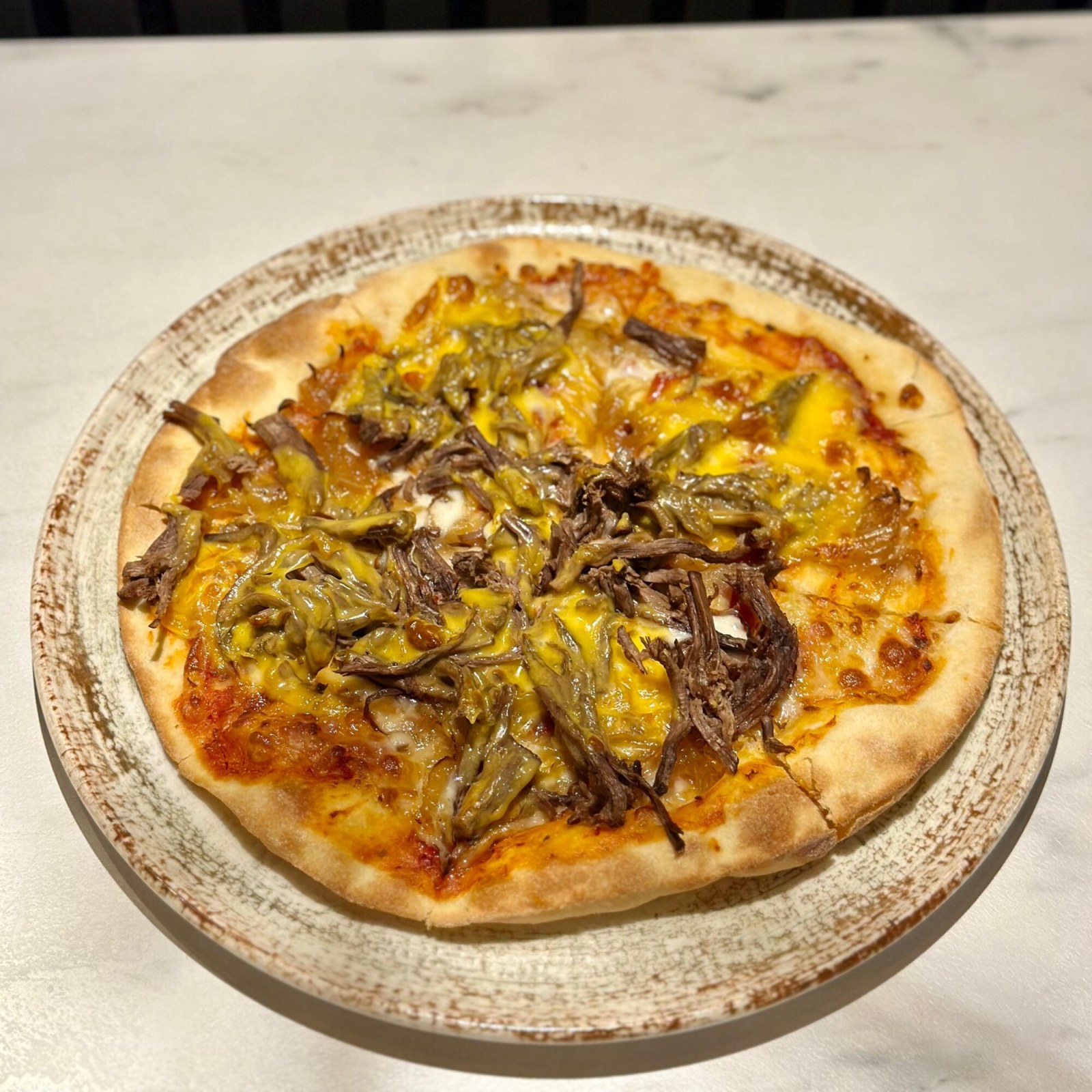Cheddarlı Ve Kaburga Pizza