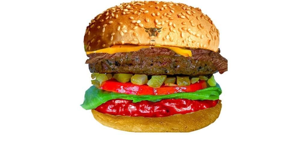 Kızgın Angus Burger ve Patates kutu içecek