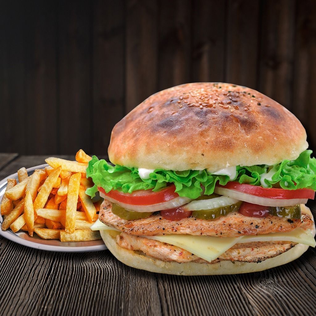 Duble Tavuk Burger