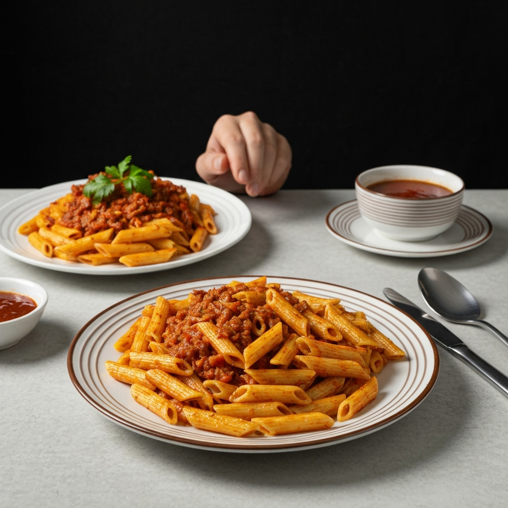 Kremalı Mantarlı Tavuklu Penne