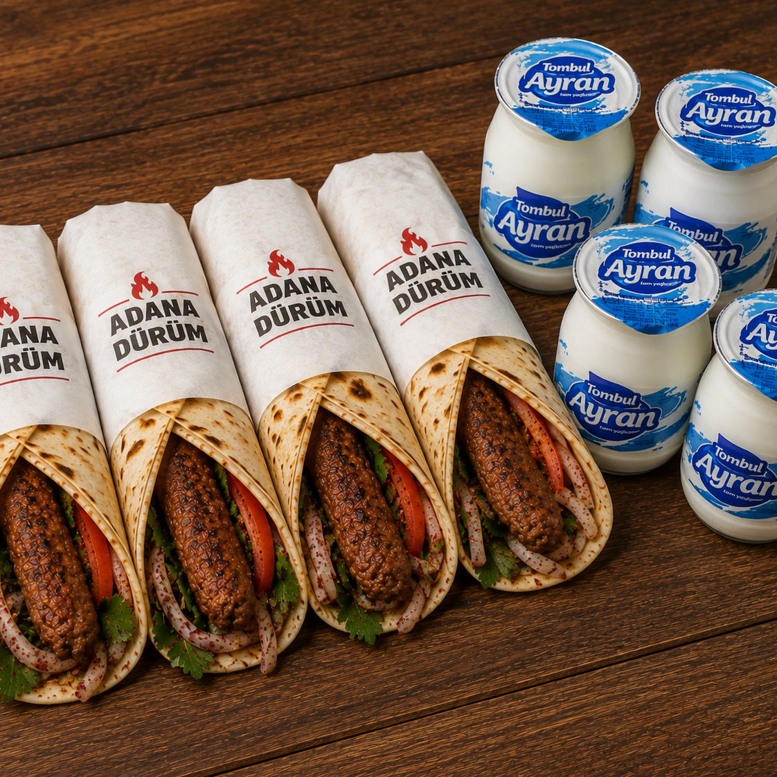 4 Adana Dürüm 4 Tombul Ayran