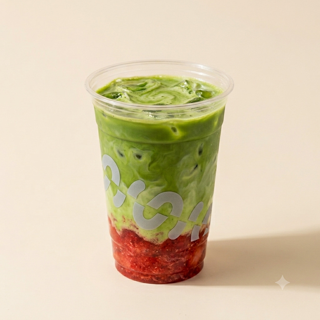 Iced Strawberry Matcha