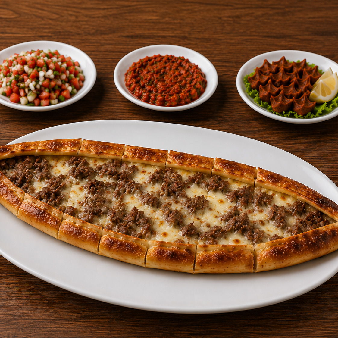 Kavurma Kaşarlı Pide