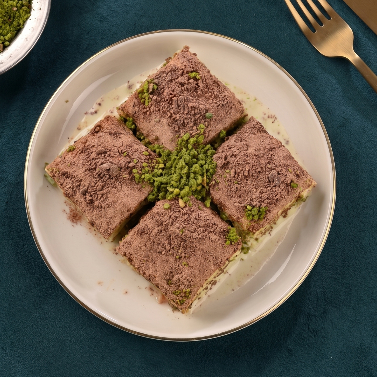 Fıstıklı Çikolatalı Soğuk Baklava
