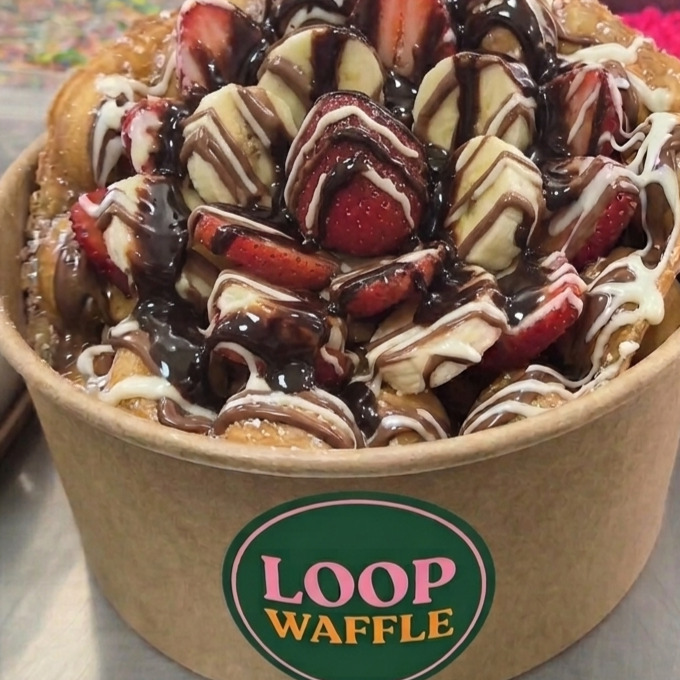Bitter Çikolatalı Waffle Bowl