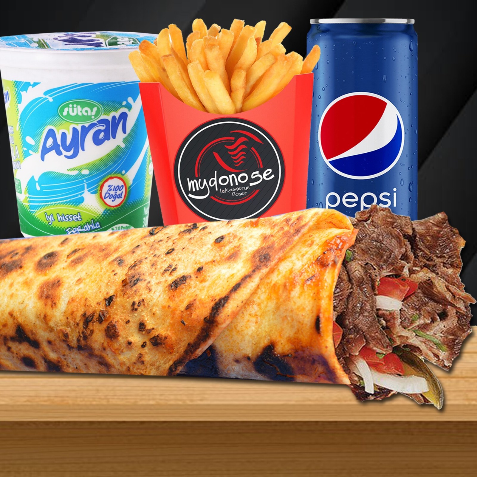 Zurna Et Döner Dürüm Menü