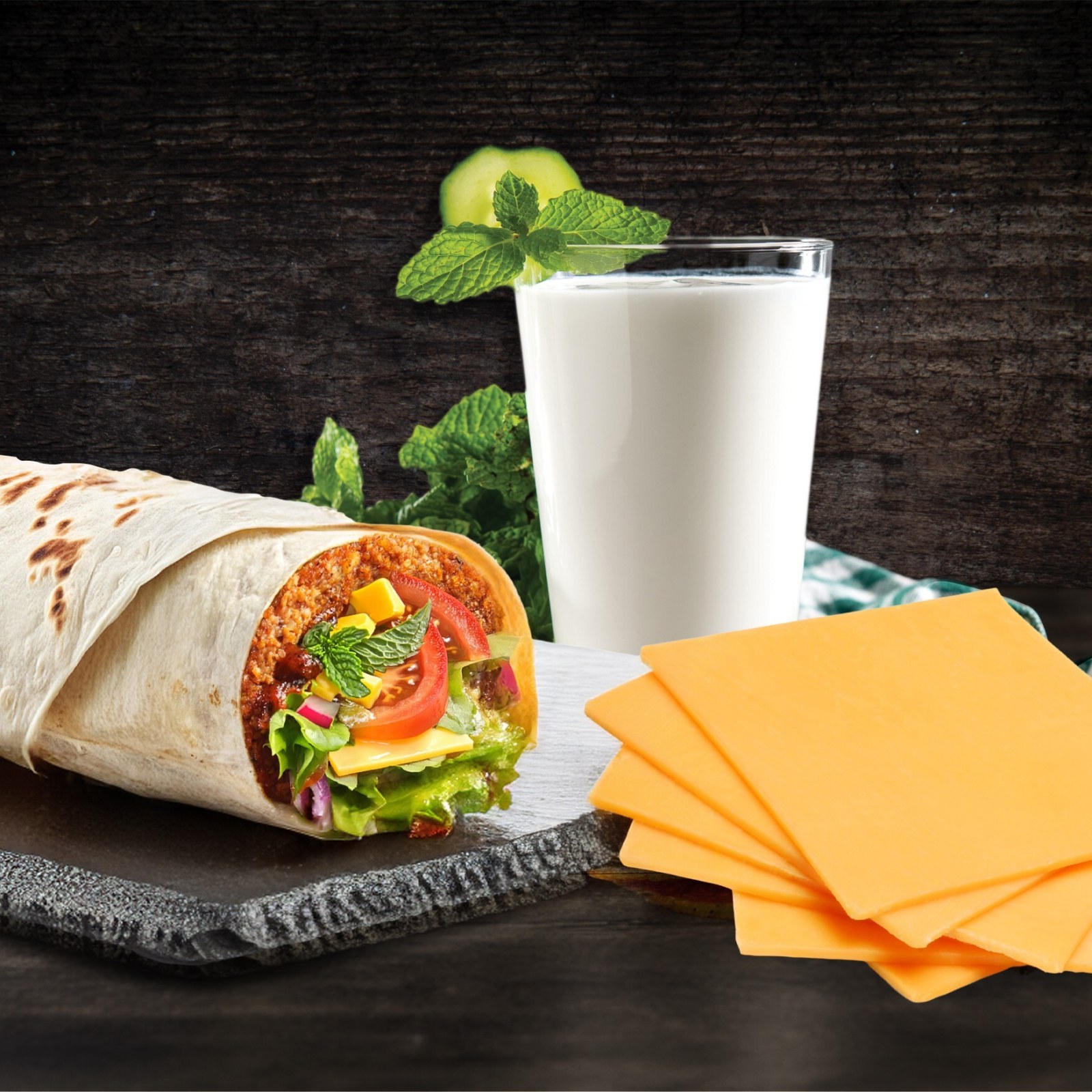 Cheddarlı Maxi Çiğ Köfte Dürüm (150 gr.) Menü