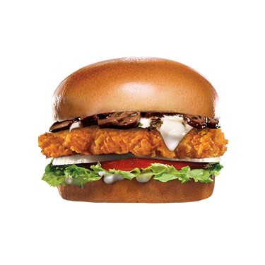 Portobello Mushroom Chicken Burger