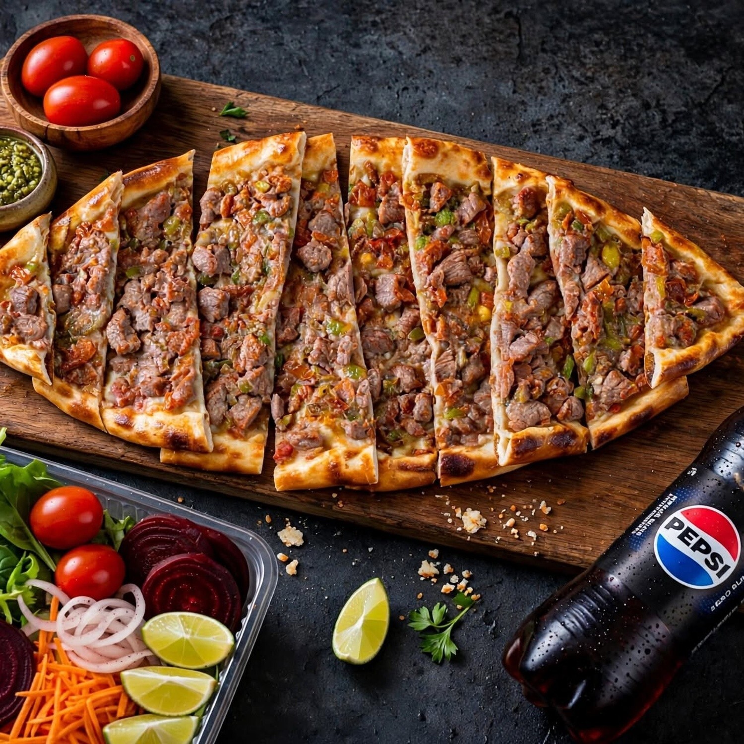 Kuşbaşılı Pide (Menü)