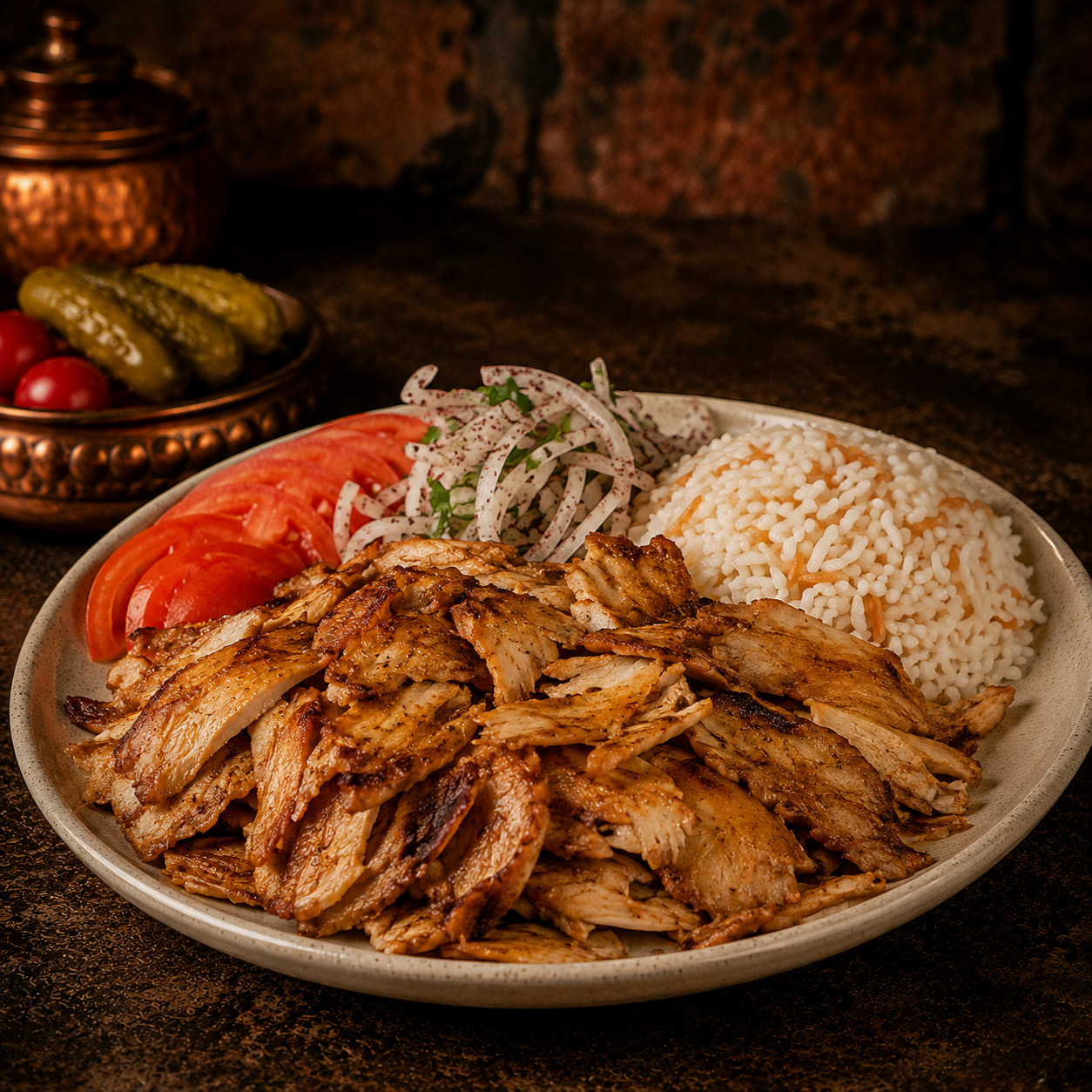 Tavuk Döner Pilav Üstü
