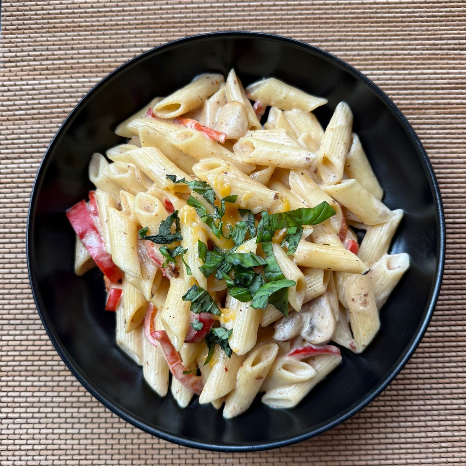 Kremalı Mantarlı Penne