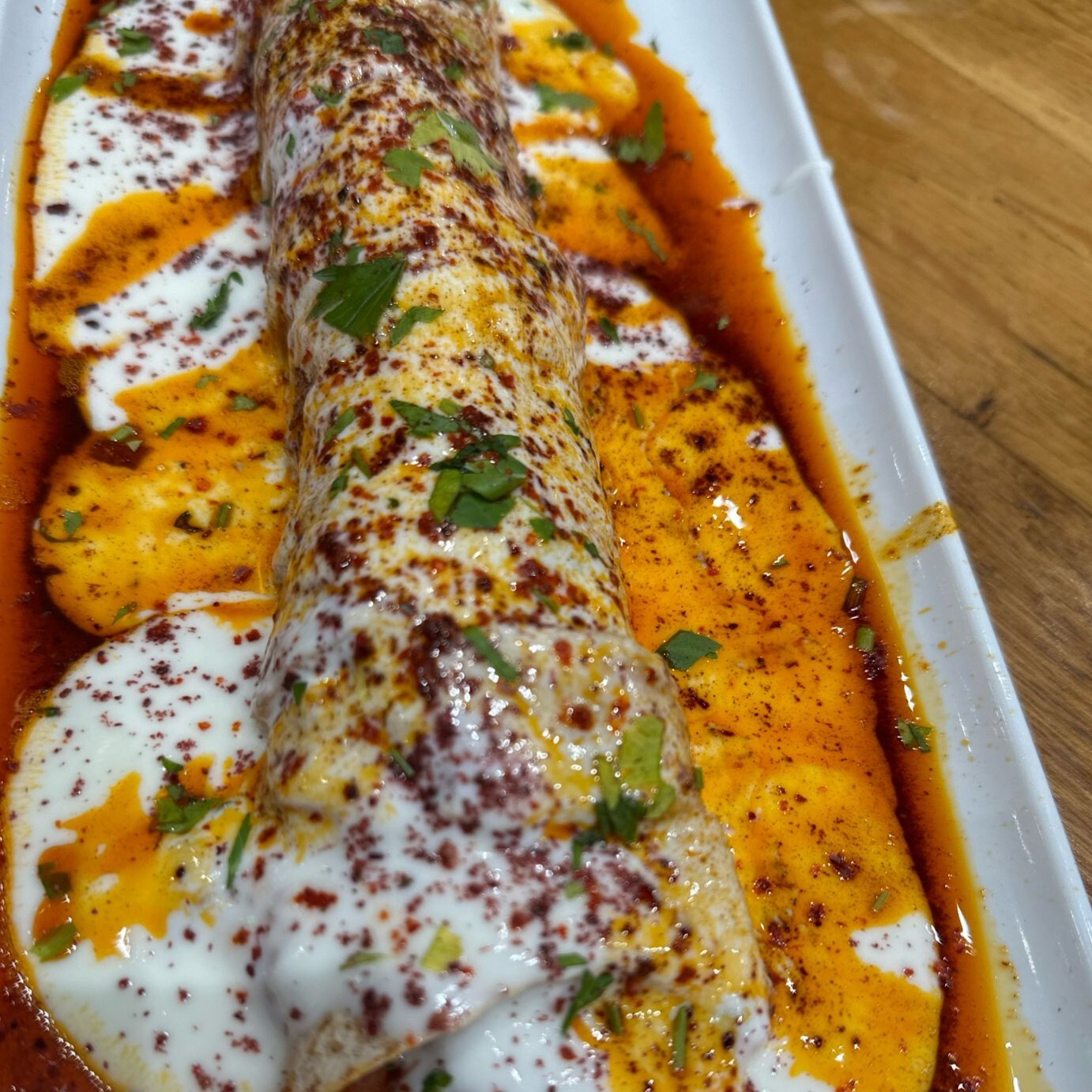 Yoğurtlu Et Tantuni Dürüm (Çift Lavaş)