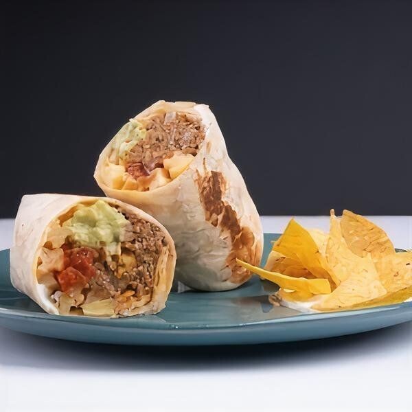Small California Carne Picada Buritto