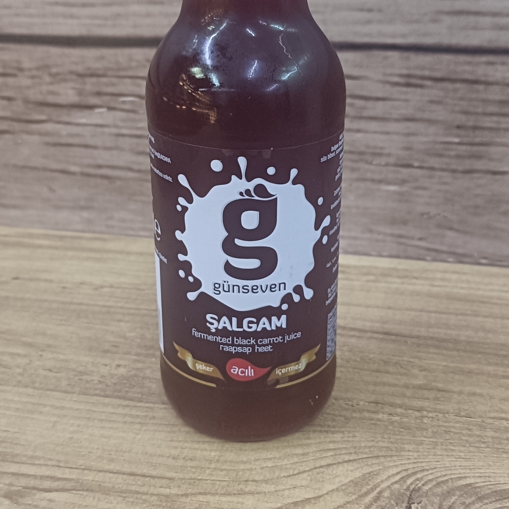 Günseven şalgam cam şişe 250 ml (Acılı)