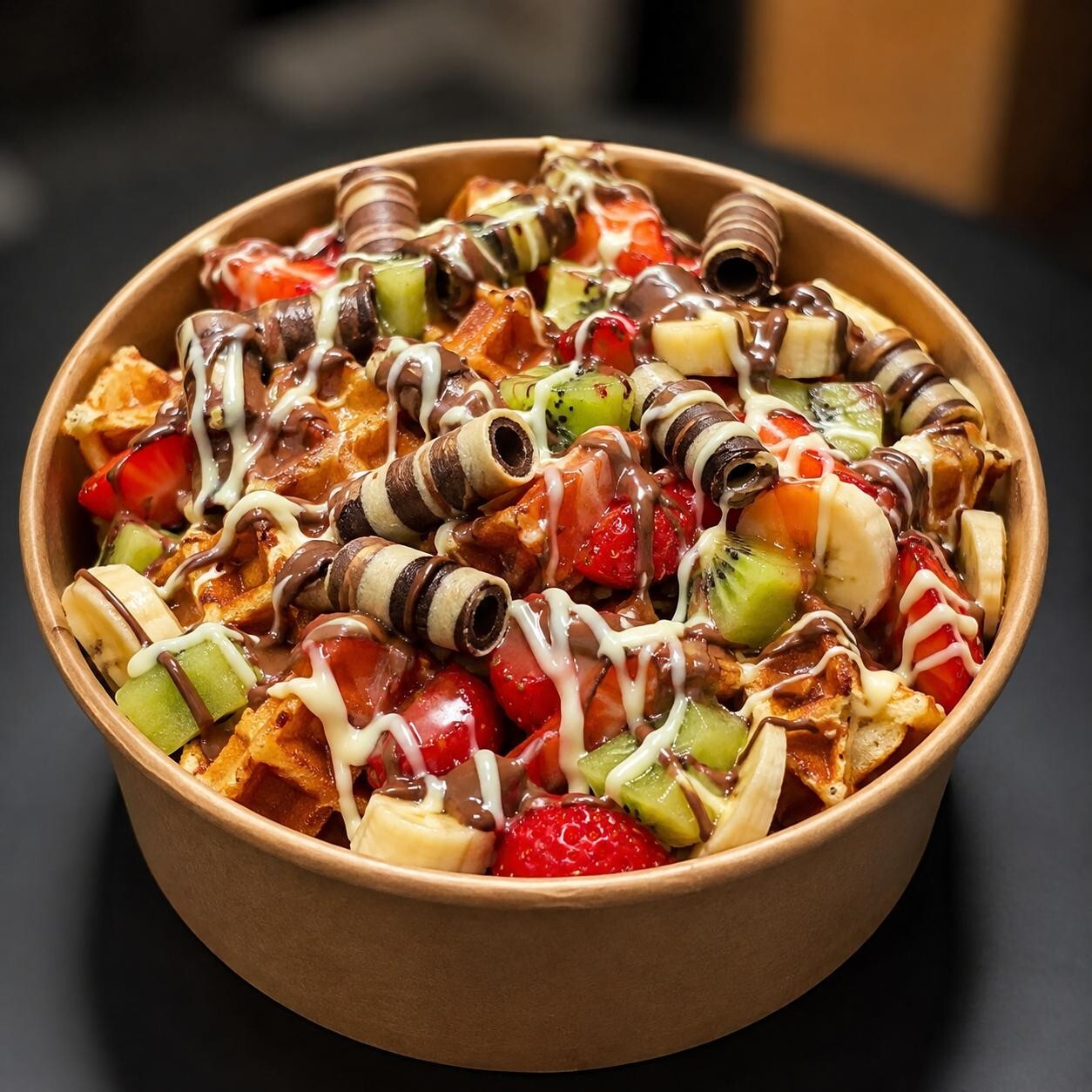 Kızgın Mix Waffle Kova + 250 ml İçecek