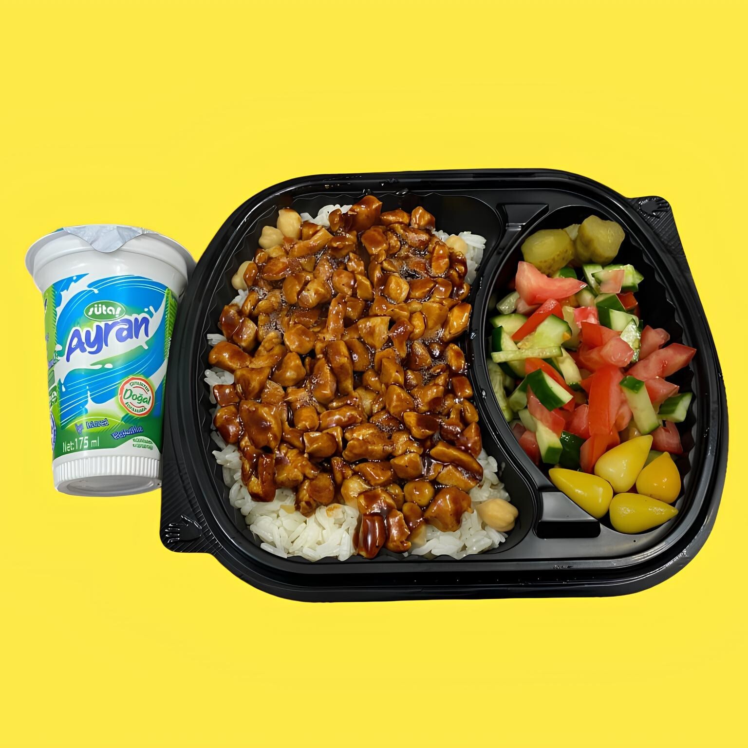 Pilav Üstü Barbekü Soslu Tavuk Menü