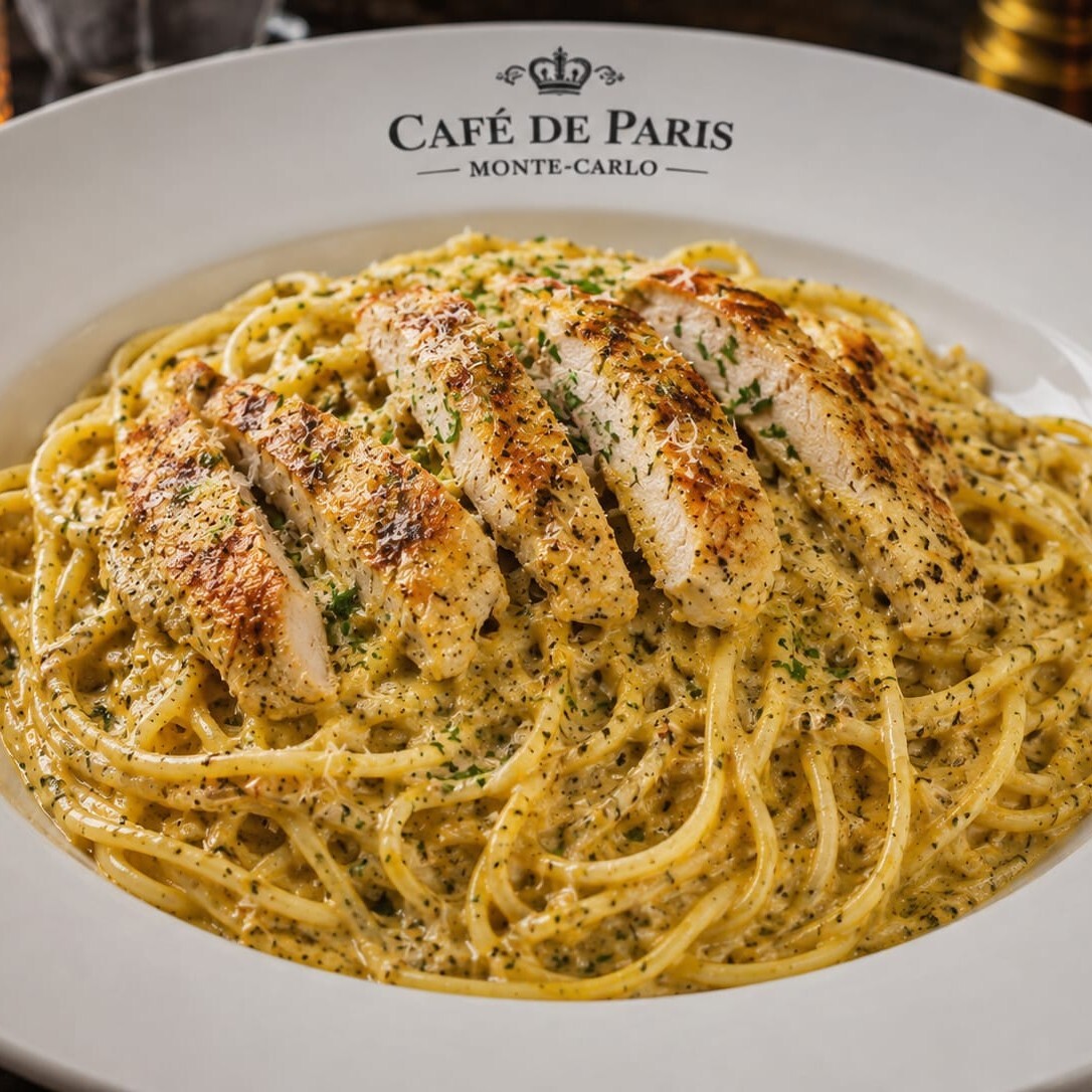 Tavuklu Cafe De Paris Soslu Spagetti