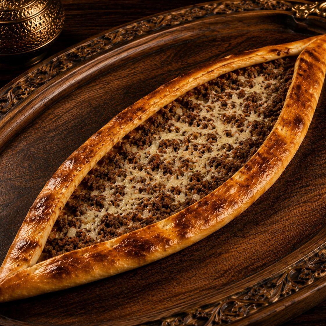 Kıymalı Kaşarlı Pide