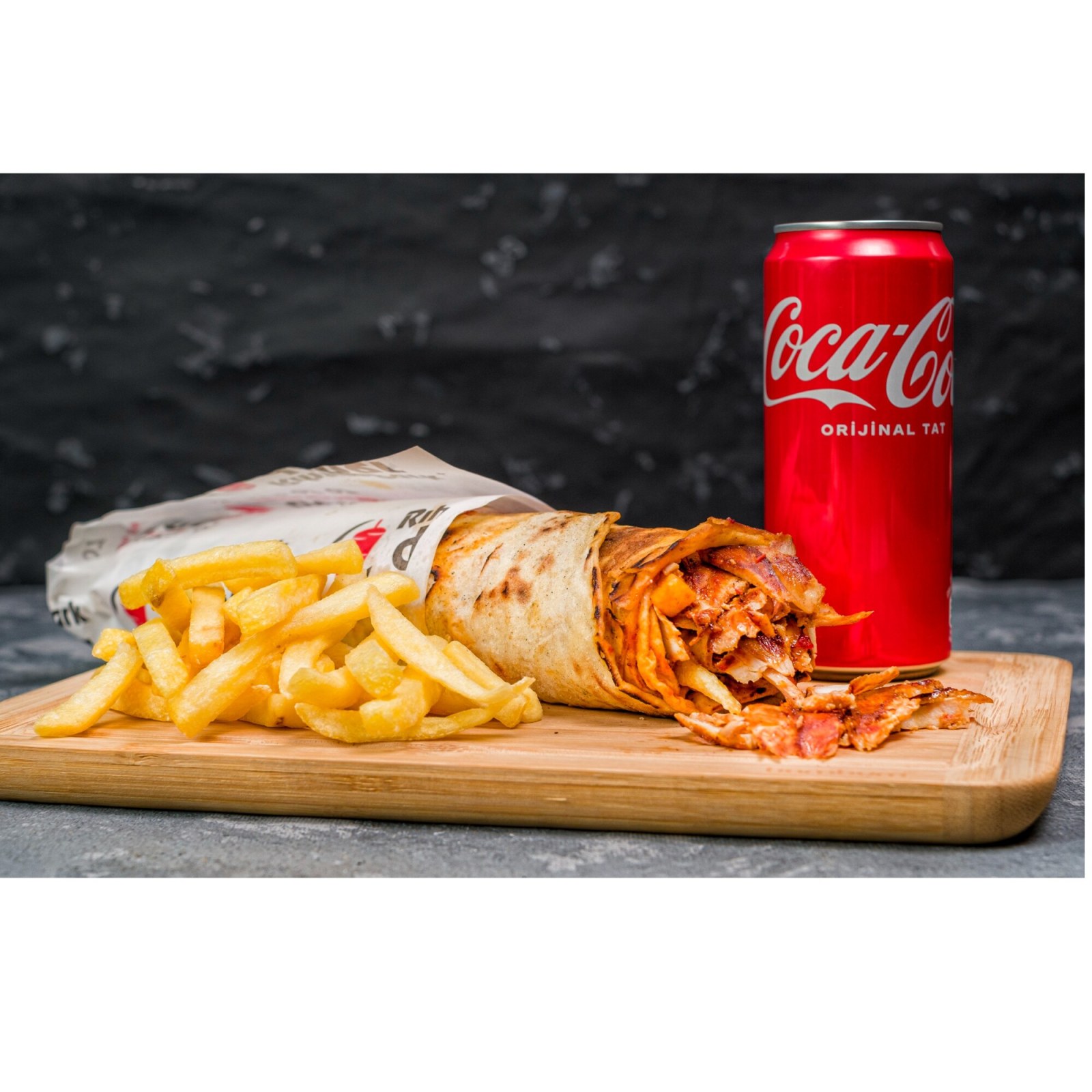 Tavuk Döner Dürüm (100 gr) Cips + İçecek Menü