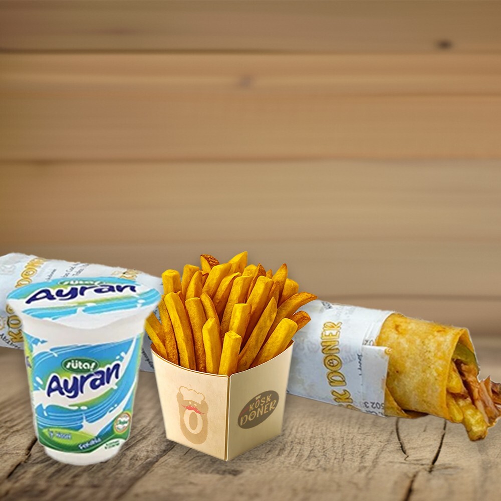 Klasik Tavuk Döner Ayran Menü