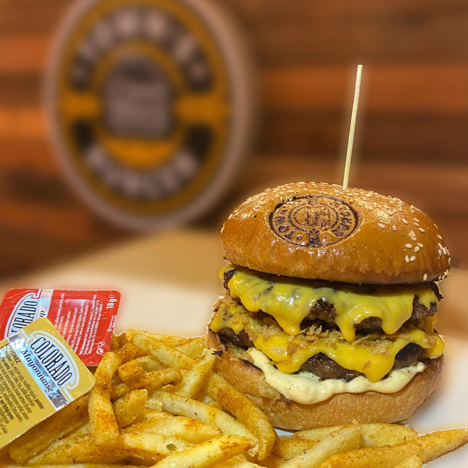 Double Steak Cheese Burger
