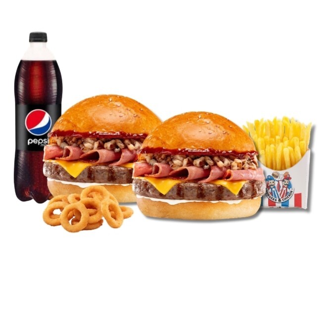 2'li Gurme Smoked Burger Menü (2 Kişilik)