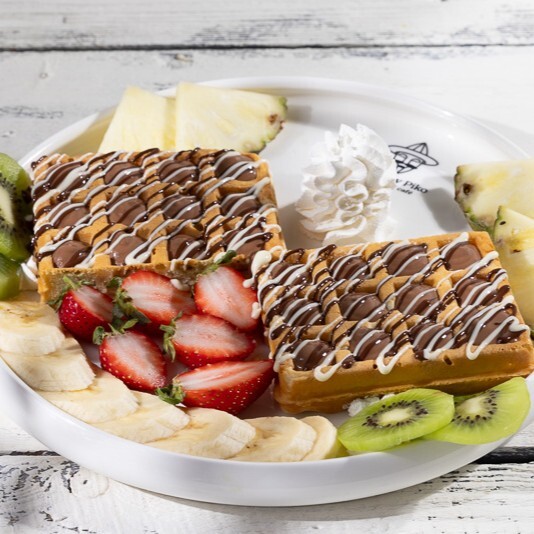 Meyveli Waffle