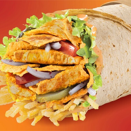 Soslu Tavuk Döner Dürümle