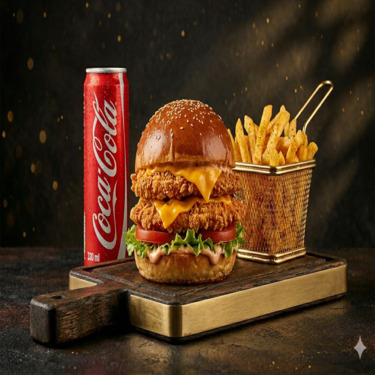 Double Chicken Burger