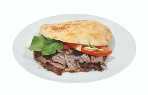 Bazlama Ekmek Arası Et Döner 80 gram Çok lezzetli
