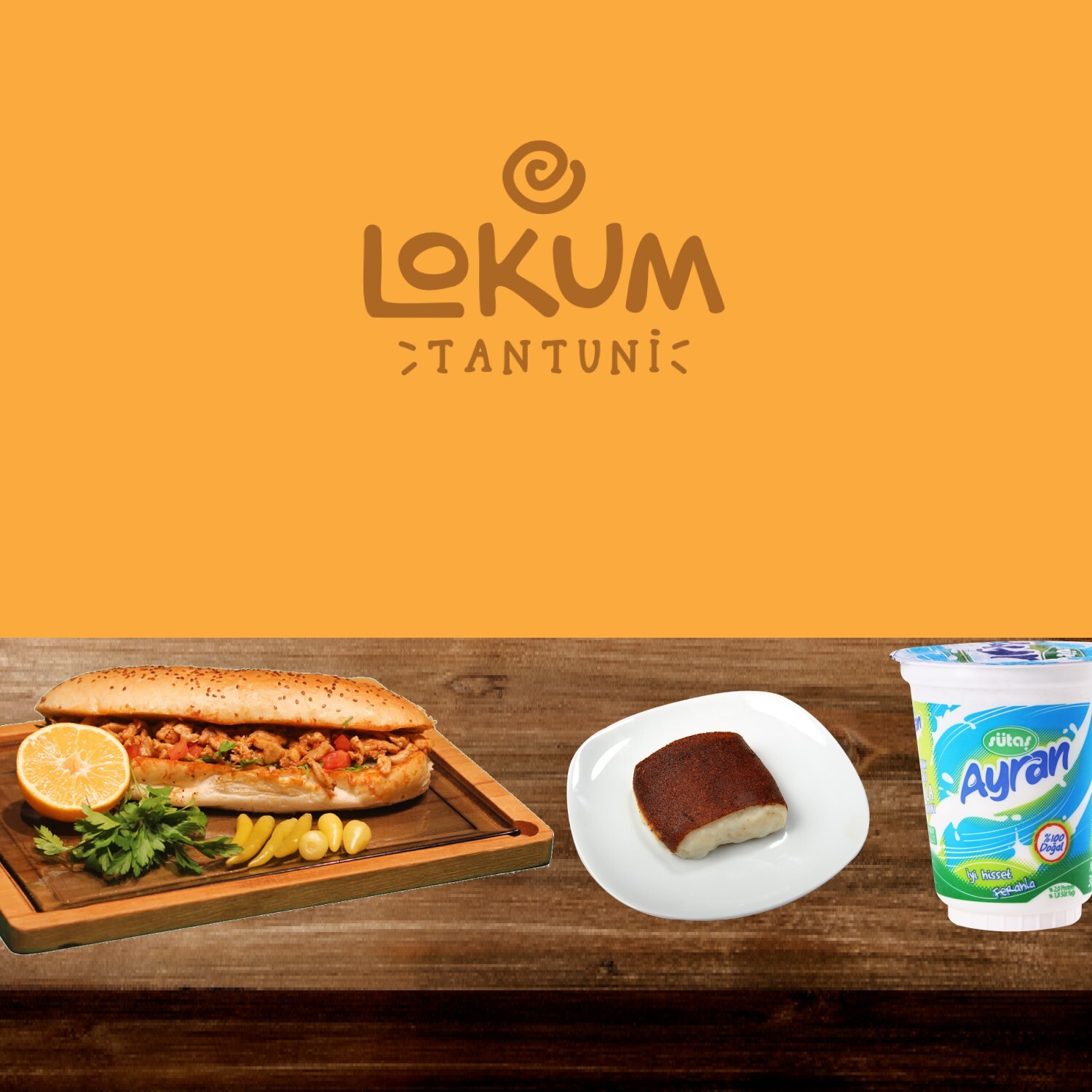 Tavuk'lu Keyif Ekmek Menü