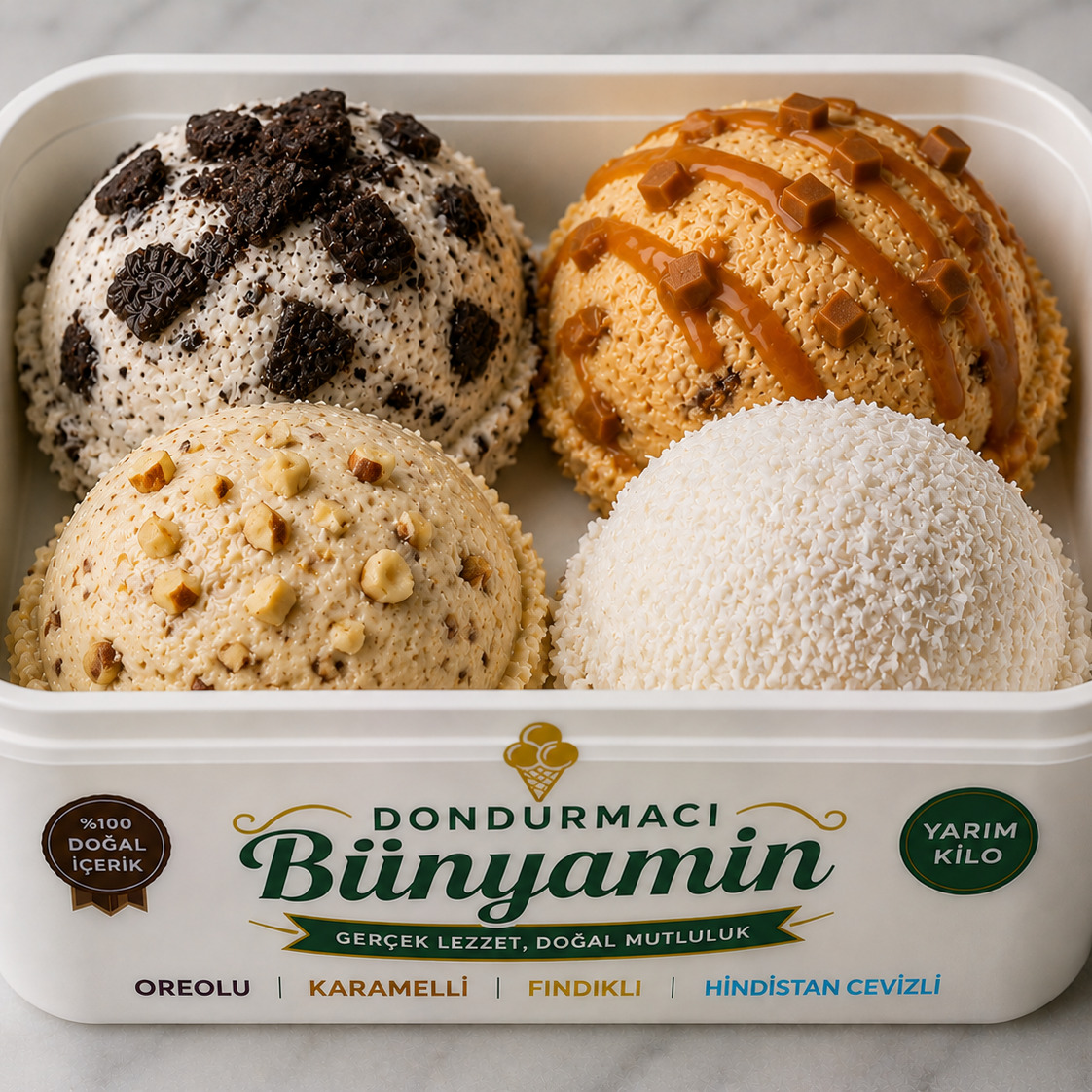 Oreolu, Karamel, Fındık, Hindistan Cevizi 500 Gr