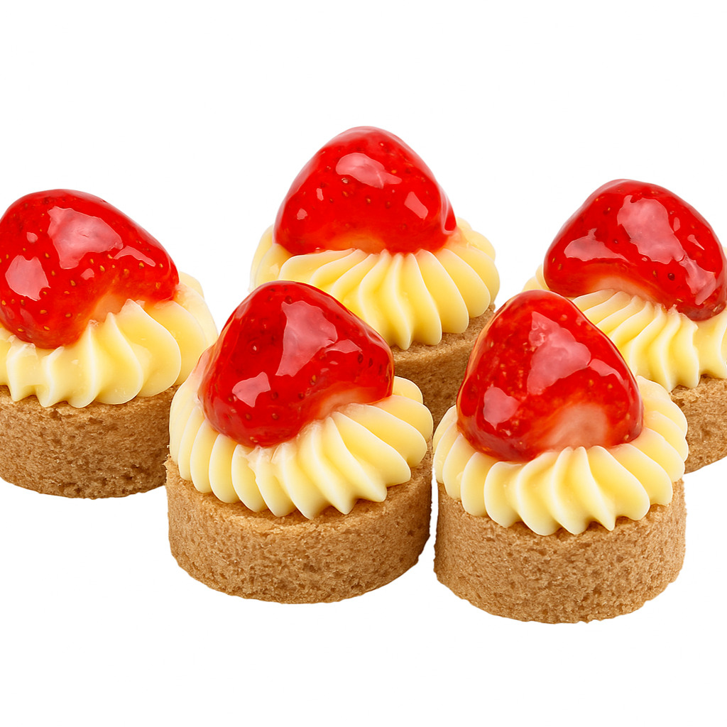 5'li Mini Tartolet (Velvet Kek Tabanlı)