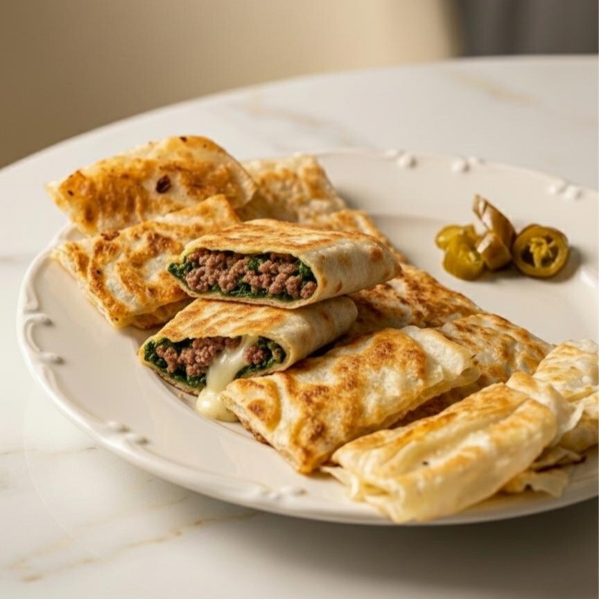 Ispanaklı Kıymalı Gözleme