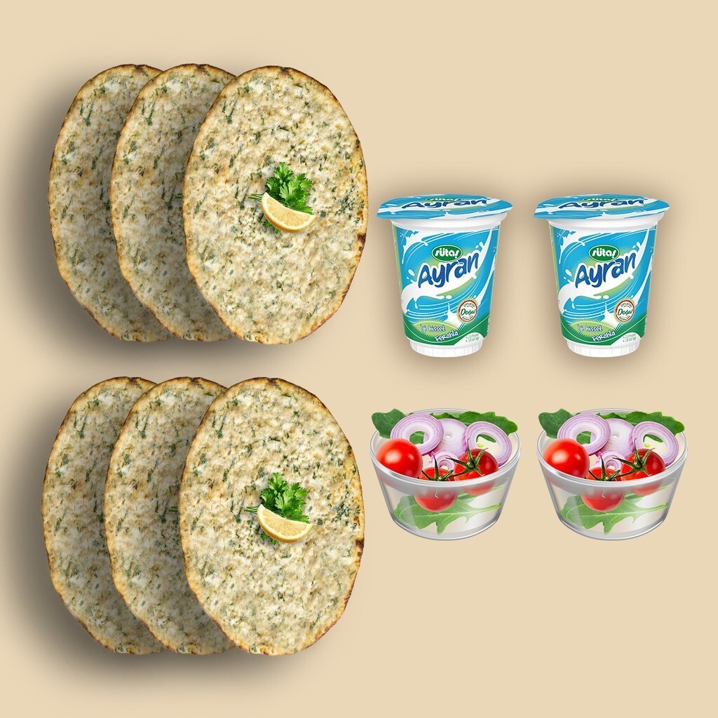 Fırsat Peynirli Menü (6’lı Lahmacun + Ayran) - Avantaj Paket