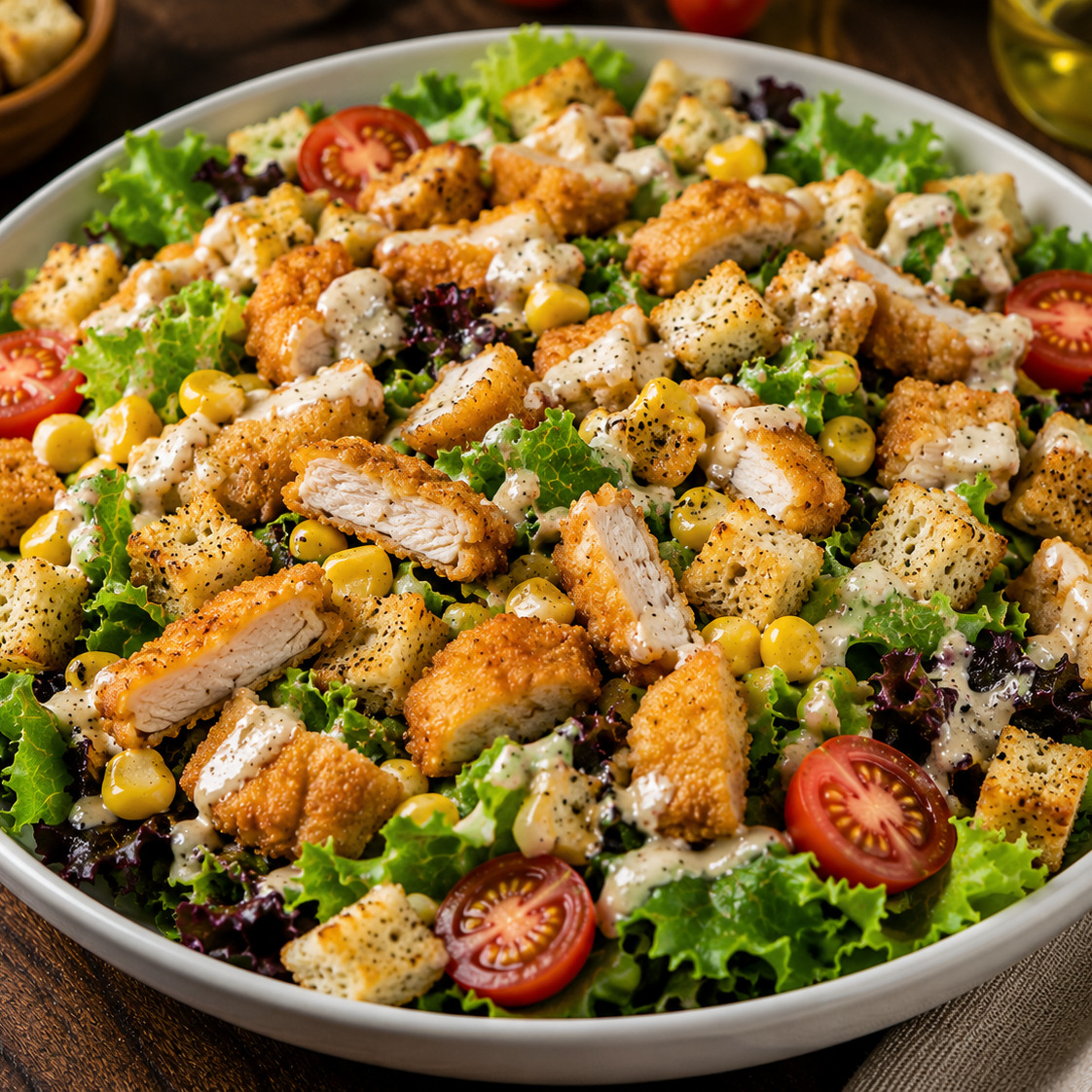 Çıtır Tavuk Salata