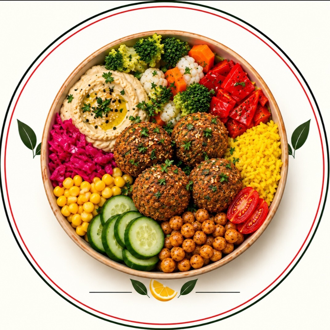 Humuslu Falafelli Bowl