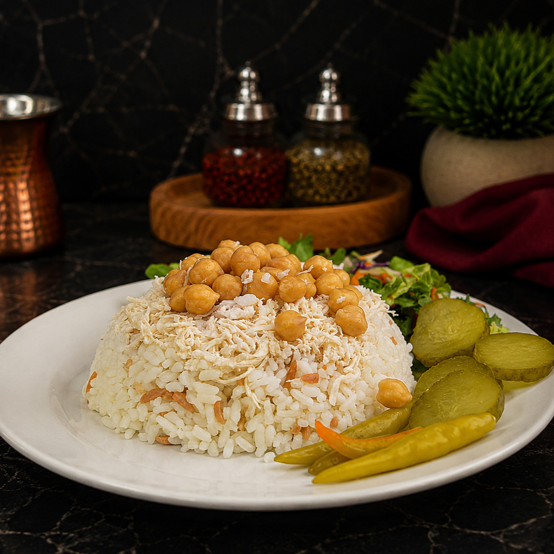 Nohutlu Tavuklu Pilav
