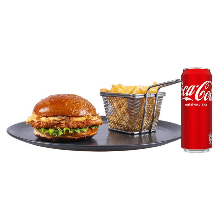 Cheddar Crispy Chicken Burger Menü