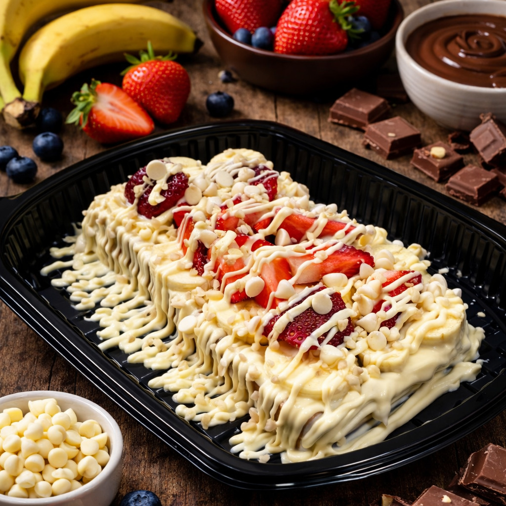 Beyaz Çikolata Waffle