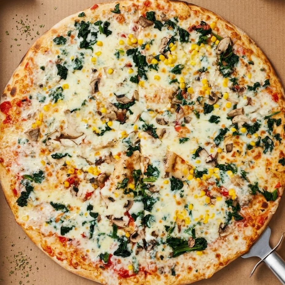 Ispanaklı Pizza (Orta)