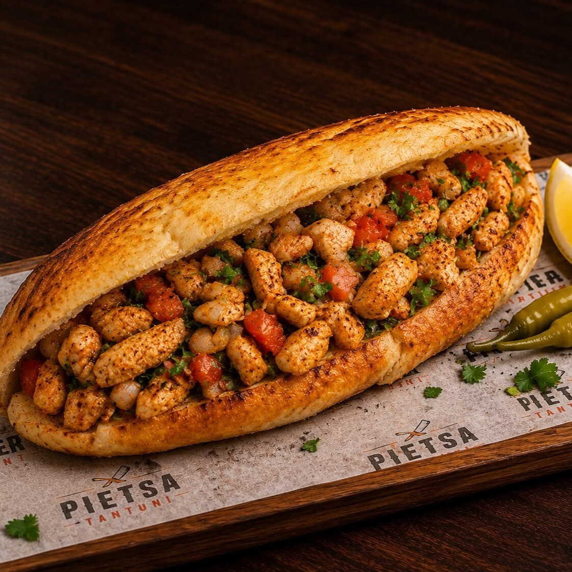 Tavuk Tantuni (Ekmek Arası)