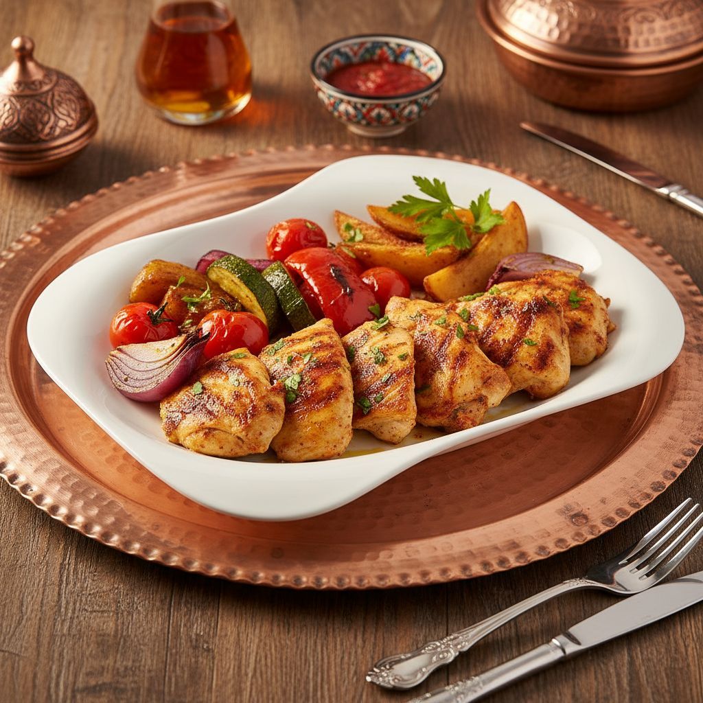 Izgara Tavuk & Fırında Sebze