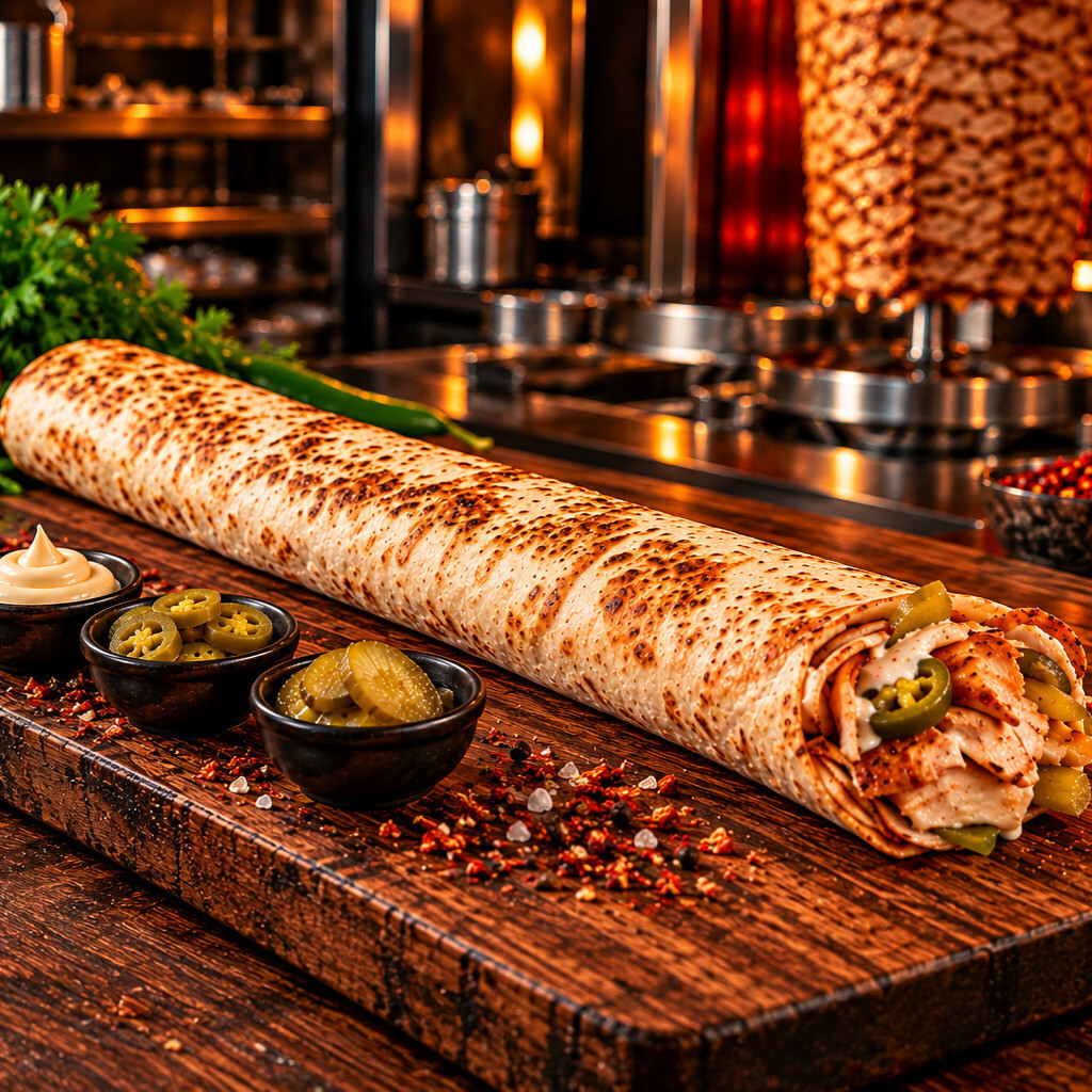 Large Tavuk Döner Dürüm