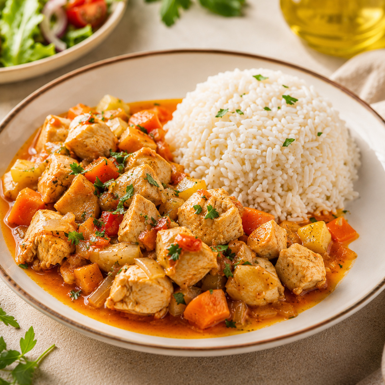 Tavuk Yahni & Pirinç Pilavı (400gr)