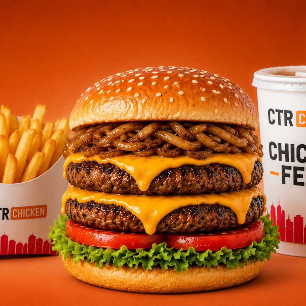 Duble Cheeseburger Menü