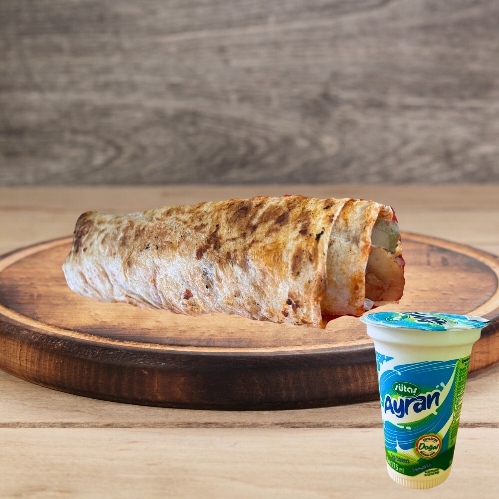 Hatay Usulü Tavuk Döner + Ayran Menü