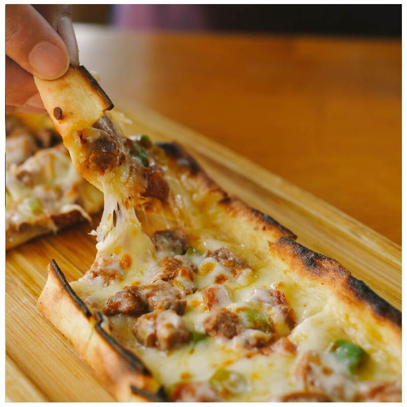 Kıymalı Kaşarlı Pide (Açık)